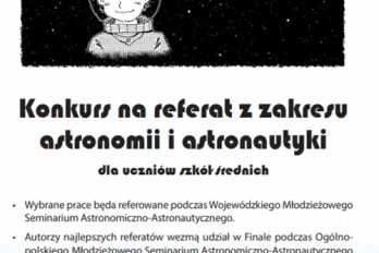 Konkurs na referat z astronomii i astronautyki