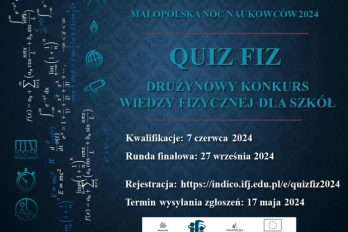 Zaproszenie do udziału w konkursie drużynowym wiedzy fizycznej dla uczniów 