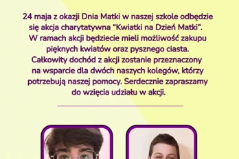 Kwiatki na Dzień Matki - akcja charytatywna