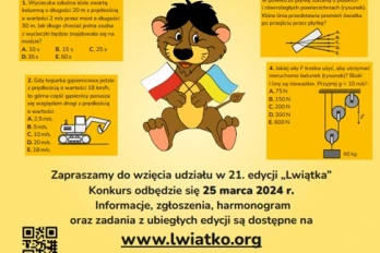 Sukces w Ogólnopolskim Konkursie Fizycznym LWIĄTKO