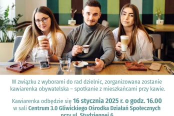 Kawiarenka obywatelska na temat funkcjonowania i wyborów do rad dzielnic