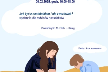 Zaproszenie dla rodziców na spotkanie w cyklu Rodzic bez Spinki