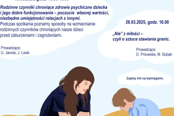 Zaproszenie dla rodziców na spotkanie w cyklu 