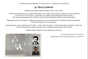 Pożegnanie śp. Maciej Zabłockiego