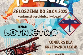 Konkurs plastyczny z okazji jubileuszu 70-lecia Aeroklubu Gliwickiego